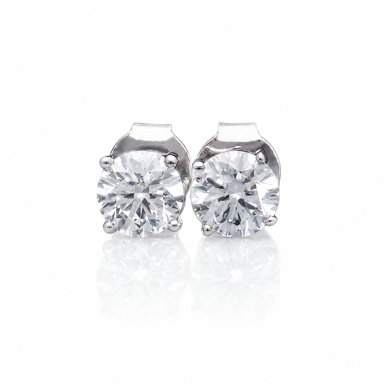 Diamond Stud Earrings Total Carat Weight 1CT