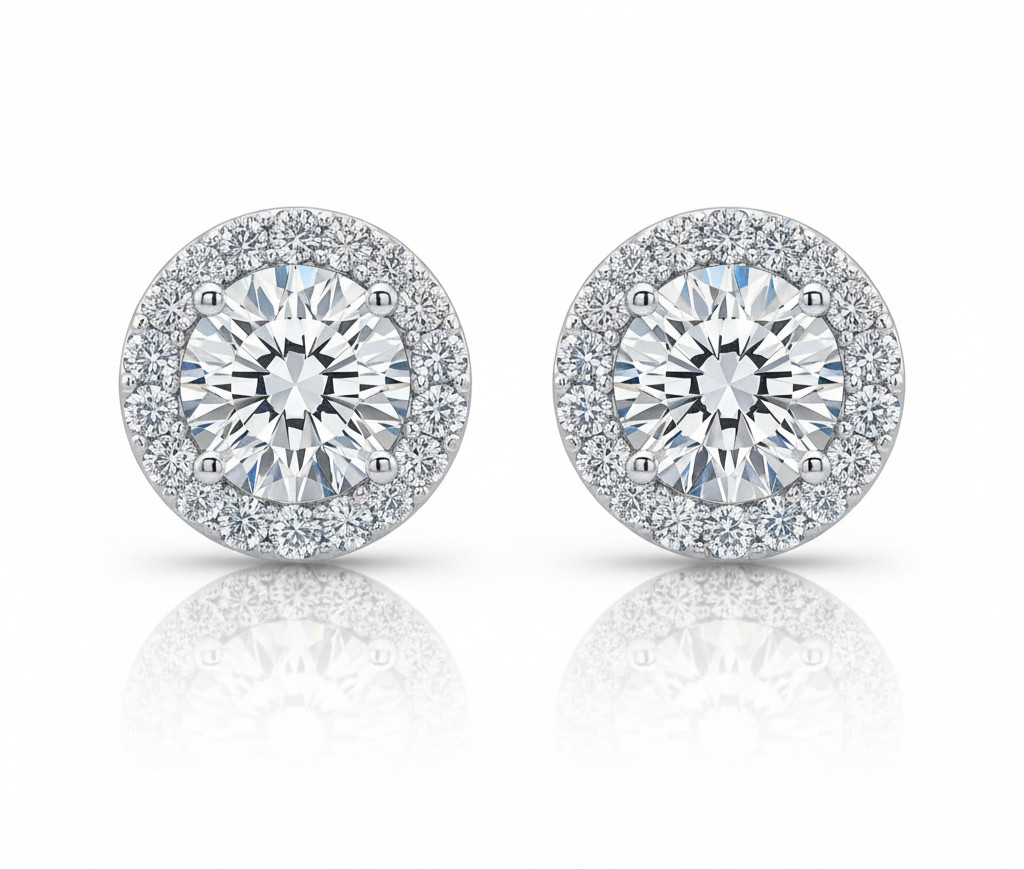 Halo Stud Earrings